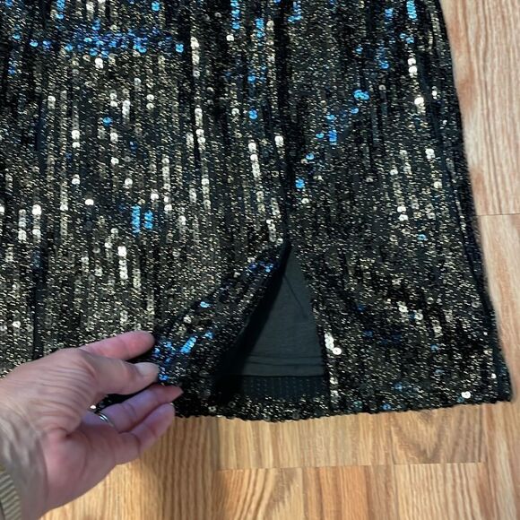 Eras Tour Charlotte Russe Black Sequin Strapless Dress, Reputation, Large - Picture 2 of 6
